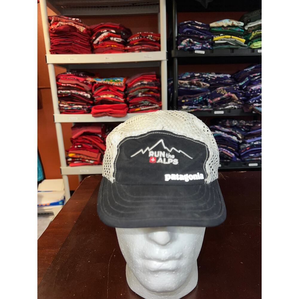 Patagonia Black and White Mesh Hat